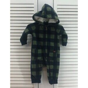 7 for all mankind size 3-6 M fleece zip up one piece romper